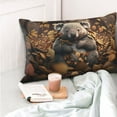 thumbnail image 4 of Kdxio Cotton Pillow Cases 16"x24" Pillowcases,Soft and Breathable Bedroom Pillow Cases-Cute Fallen Leaf Koala-No Pillow Core, 4 of 5