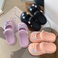 thumbnail image 2 of Zapatos de jardín Baotou con flores creativas, zapatos de verano para exteriores, lindas sandalias Baotou con flores, zapatillas de playa estilo princesa para mujer, 2 of 6