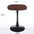 thumbnail image 7 of Miniyam 23.6" Square Dining Table, Small Wood Breakfast Table for Apartment, Kitchen or Studio, Modern Compact Dining Table for 2, Walnut, 7 of 7