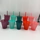 thumbnail image 5 of L 400 / 500ml vaso de agua potable con pajita de gran capacidad y tapa ancha polvo flash de plástico brillante botella de agua escolar, 5 of 5