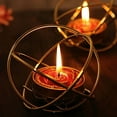 thumbnail image 4 of BalsaCircle 2 Red Gold Glitter Unscented Rose Tealight Wax Candles, 4 of 6