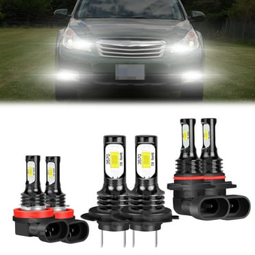 For Subaru Outback 2010-2014 6x LED Headlight Fog Light Bulbs Combo Kit 6000K