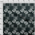 thumbnail image 2 of oneOone Organic Cotton Voile Fabric Geometric Kasuri Print Sewing Fabric BTY 42 Inch Wide, 2 of 4