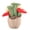 Red, variant on Mini Plant Doll Pendant Key Chain Small Potted Anthurium Plush Hanging Charm for Keys Backpacks Desktop Decor Soft Stuffed Toy Accessory