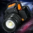 thumbnail image 4 of Injueey IPX4 impermeable ajustable alto brillo faro Camping senderismo pesca nocturna detección cabeza linterna faro equipo al aire libre Iluminación y accesorios T8 Blanco 1pc Células Injueey HA074454-01, 4 of 6