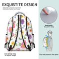 thumbnail image 5 of Pioneer Flower Floral Print Pattern Backpack for School, Cute School Bag with Adjustable Shoulder Straps and Padded Back, 15.3"x11"x7.1", 5 of 5