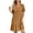 Brown, variant on Spring Sale 2024!Hontri Womens Dresses Summer Dress Women's Linen Dresses Casual T Shirt Dress Short Sleeve V Neck Midi Dress A Line Green,Xxl