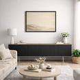 thumbnail image 5 of Framed Canvas Wall Art Abstract Misty Mountain Landscape Print for Living Room Decoration - 24"x36" BLACK, 5 of 8