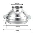 thumbnail image 1 of Hotte d'Évacuation Sphérique Réglable pour Sortie de Ventilation de Cuisine 110mm 160mm 200mm, 1 of 3