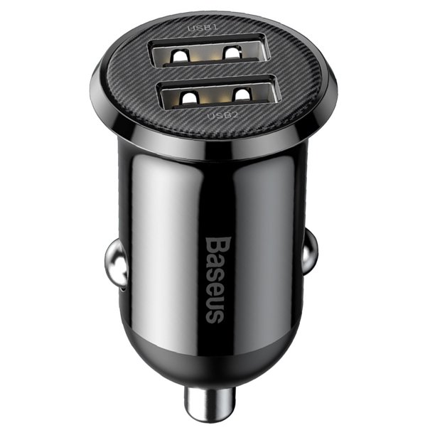 Btafrte Grain Pro Car Charger 4.8A Cargador USB Dual Adaptador Carga (Negro)