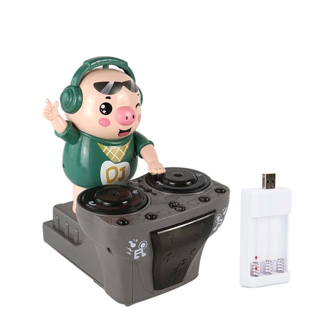B Dj Music Dancing Pig Toy With Colorful Light Rechargeable Battery Version Party Entertainment Toy
