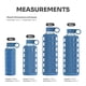 thumbnail image 2 of Botellas de agua de vidrio Purifyou Premium con Times to Drink 32 oz, 2 of 9