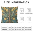 thumbnail image 5 of YINGXI Pillow Covers Wreath Pattern Pillow Cases Square Decorative Cushion Covers for Sofa Couch 24x24in, 5 of 5