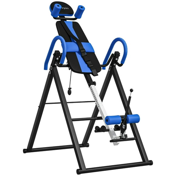 Soozier Folding Inversion Table with Safety Belt, 20°/40°/60° Adjustable
