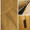 thumbnail image 5 of Thgonwid Unstuffed Faux Leather Pouf Cover, Yellow, No Filling Included, 5 of 7