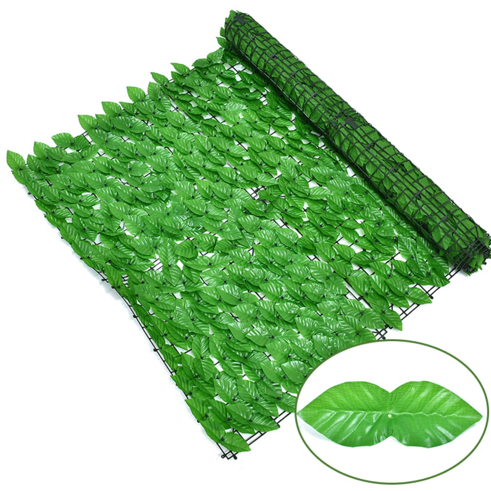 Faux Ivy Fence Privacy Screen Outdoor, 9.8X19.7in Artificial Greenery