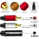thumbnail image 4 of Cable adaptador de audio Yeung Qee de 3,5 mm hembra a 2RCA macho, 4 of 6