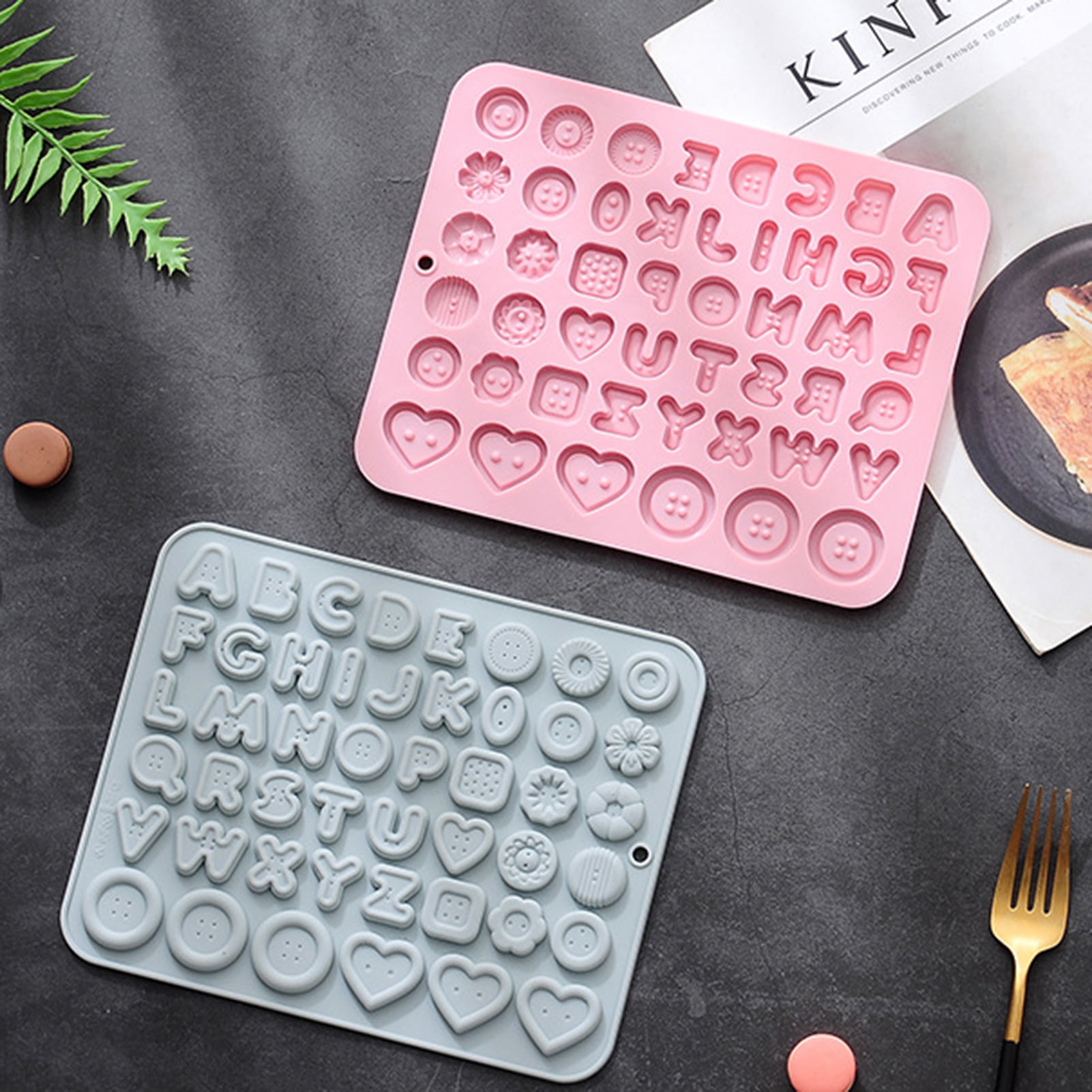 Details about   26 Letters Alphabet Chocolate Mold Silicone Mold Pink Cake Decoration Sugarcraft 
