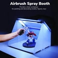 thumbnail image 6 of Yescom Portable Airbrush Paint Spray Booth 3 LED Light Tubes Exhaust Filter Extractor, 6 of 9