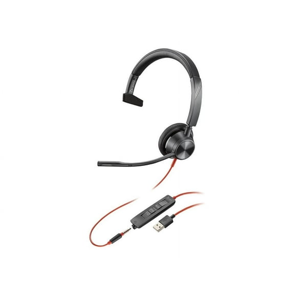 HP Poly Blackwire 3315 USB-C Wired Monaural Headset, Black
