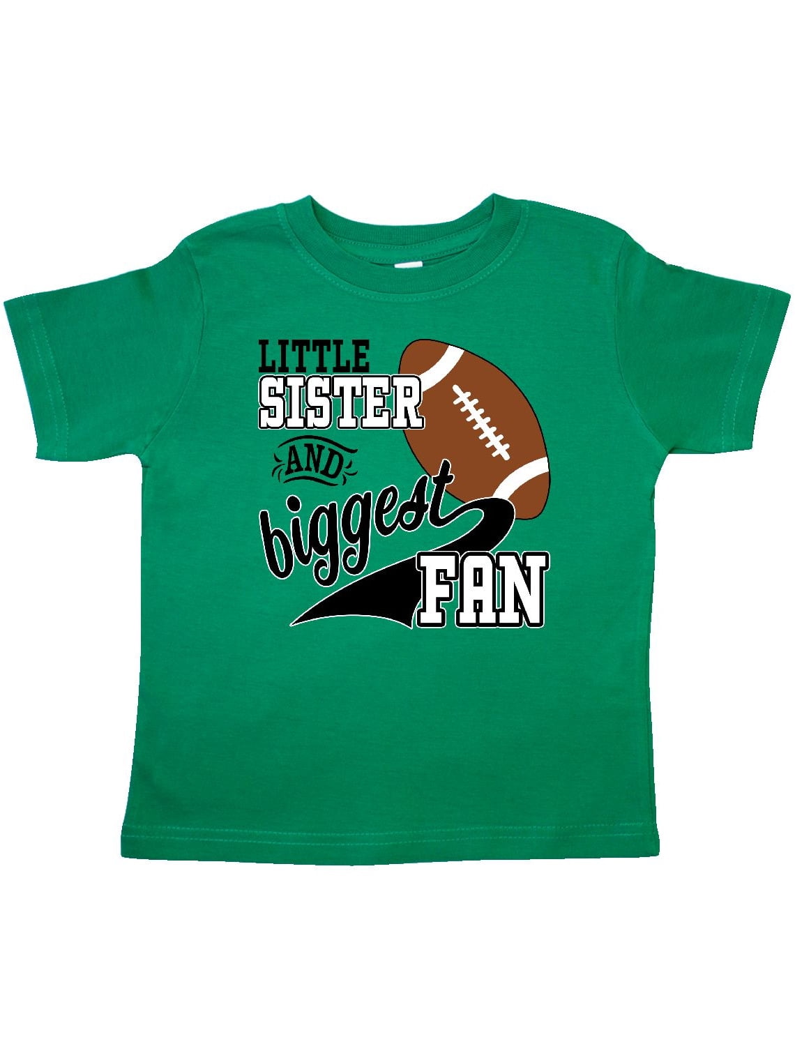 Inktastic Little Sister And Biggest Fan Football Player Toddler T Shirt Walmart Com