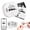 WHITE, variant on Pocket Printer for iPhone/Android, Wireless Mini Sticker Printer with 3rolls Journal Memo Photo Study, The Perfect Christmas Gift, Memo Sticker Creation, Portable Photo Printer, WHITE