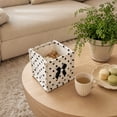 thumbnail image 6 of Dongrere Polka Dot Storage Basket Quilted Fabric Square Makeup Basket Cosmetic Organizer for Women Bathroom Use, 5.5 Inch, Black, 6 of 7