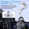 thumbnail image 6 of Vacuum Magnetic Car Phone Holder for Mag-Safe, 360° Adjustable Foldable Portable Magnetic Car Phone Mount, Hands-Free Suction Cup Phone Holder Compatible for iPhone&All Smartphones, White, 6 of 7