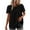Black-02, variant on Mittory Womens Summer Short Sleeve Lace Crochet Blouses Flowy Babydoll Dressy Casual Work Tops