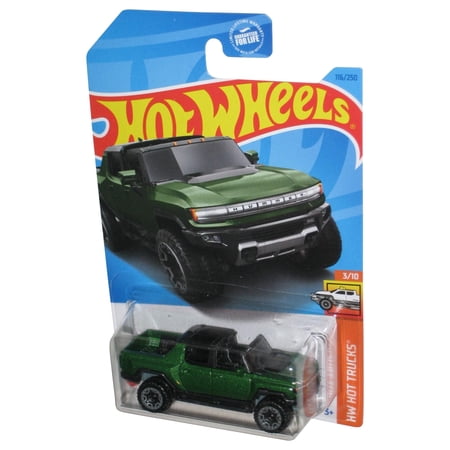 Hot Wheels HW Trucks 3/10 (2021) Green GMC Hummer EV Toy Car 116/250