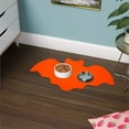 thumbnail image 5 of YaoZQ 1-Pack Halloween Pet Food Mat For Dog & Cat Bowls. A Bat Shaped, Waterproof & Non- Silicone Placemat. A Washable Mat For Food & Water., 5 of 6