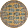 thumbnail image 2 of Rugs.com Lola Collection Rug – 8 Ft Round Yellow Medium Rug Perfect For Kitchens, Dining Rooms, 2 of 9