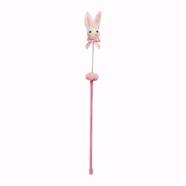 Cat Teaser Wand Creative Bell Rabbit Peach Cat Wand Toy Kitten Interactive Toy