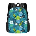 thumbnail image 3 of Balery Shark And Leaves Backpack for Men and Women - Durable 600D Oxford Cloth -Large Capacity, Water-Resistant School, Travel, and Hiking Bag, 3 of 9