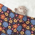 thumbnail image 2 of Yiaed Leaves Flower Print Dog Blankets-Cat Blanket Washable for Couch Protection,Puppy Blanket, Soft Plush Reversible Throw Furniture Protector-, 2 of 8