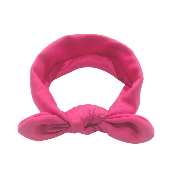 Gyujnb Baby Toddler Girl Rabbit Ear Bow Headband Soft Stretchy Knotted Turban Hairband for Daily Wear