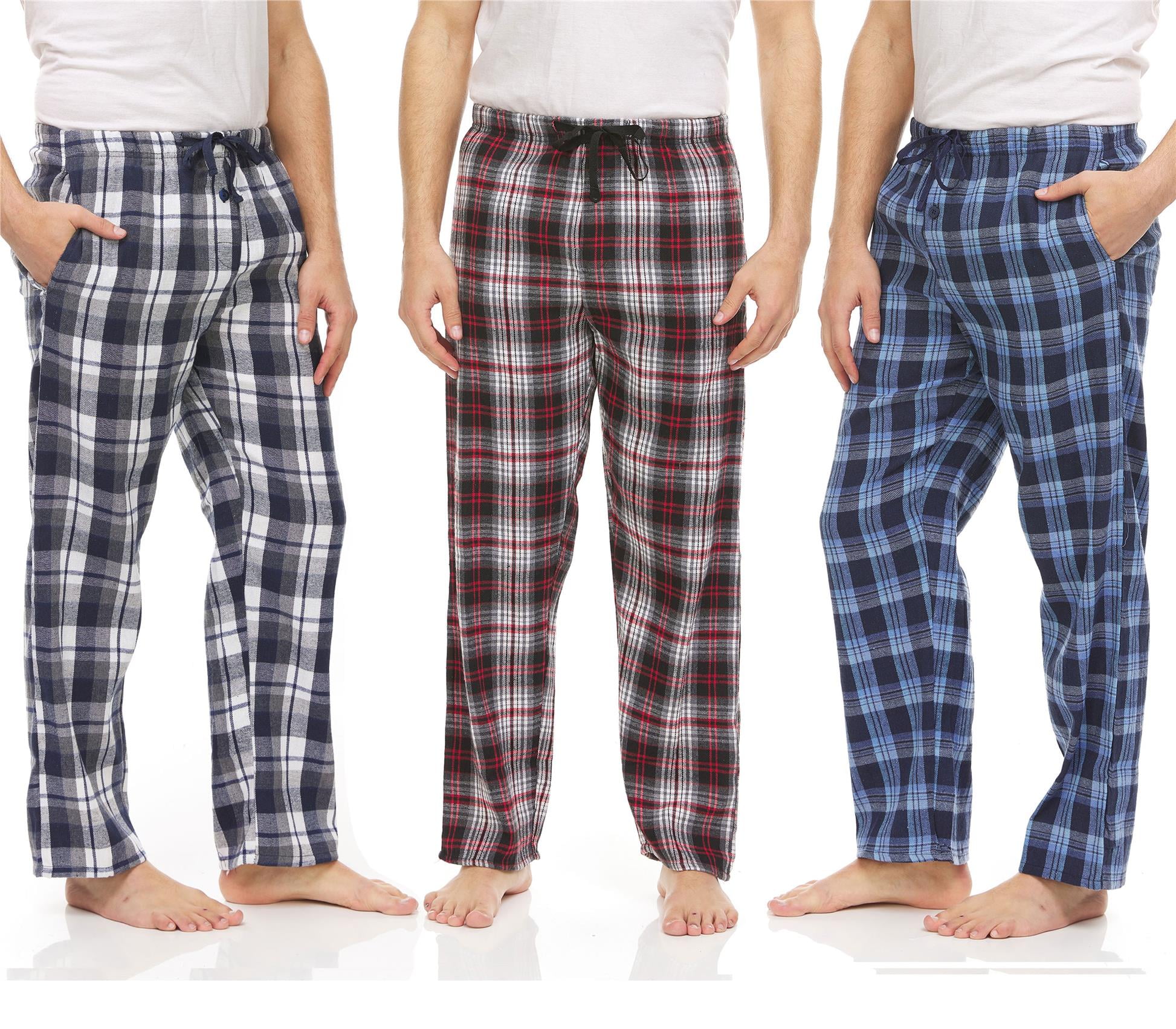 Smile Fish Womens Plus Plaid Pajamas Lounge Pants Sleepwear Drawstring Trousers 