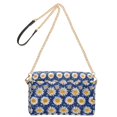 thumbnail image 2 of FORMRS Women Crossbody Purse with Chain Strap Vegan Leather Shoulder Handbag, Elegant Daisy Pattern, 2 of 7