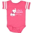 thumbnail image 3 of Inktastic My 1st Valentine's Day with Elephant Girls Baby Bodysuit, 3 of 5