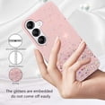thumbnail image 6 of Phone Case for Samsung Galaxy S23 FE Case Clear Glitter Sparkle Pink Samsung S23 FE Case Silicone Transparent Shockproof Soft Cover Thin (Pink), 6 of 14