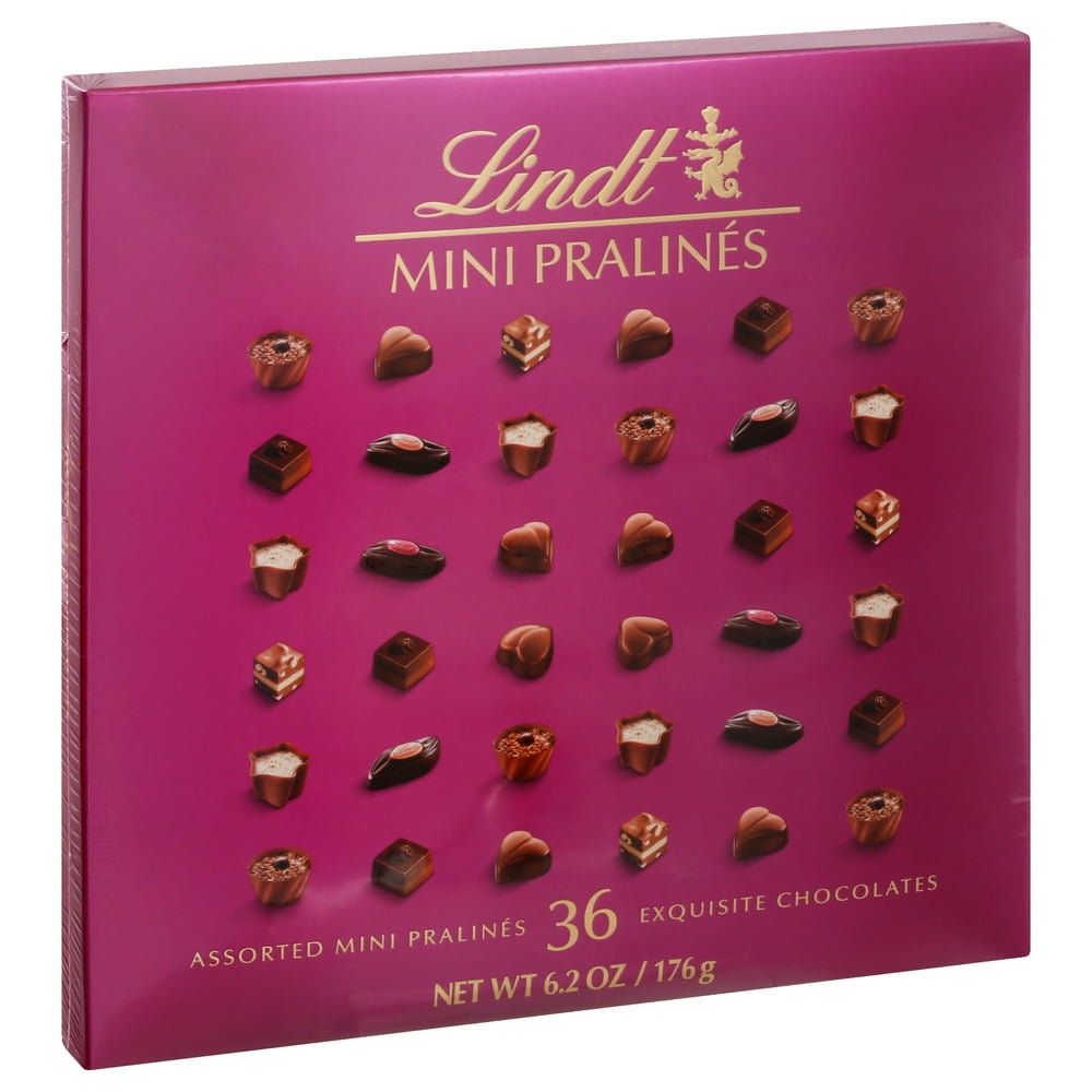 Lindt Mini Pralines Assorted Chocolate Pralines Gift Box, 6.2 oz