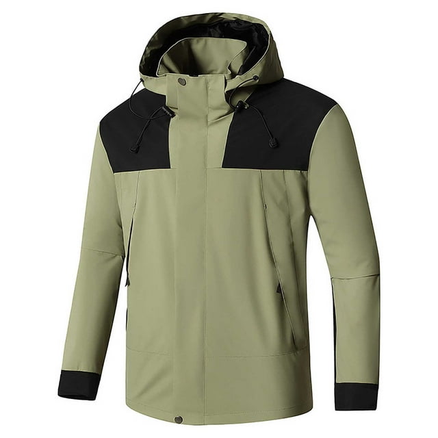 uikmnh Winter Coats For Men,Men Mountaineering Wear Riding Jacket Outdoor Multifunctional Hardshell Jacket,Size 3XL
