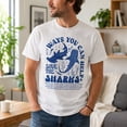 thumbnail image 5 of Save the Sharks Graphic T-Shirt, Unisex Shark Ocean Tee, 5 of 8