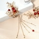 thumbnail image 3 of 1 par de pinzas para el cabello de novia con forma de mariposas y flores, accesorios para el cabello, joyería para el cabello de mujer, 3 of 8