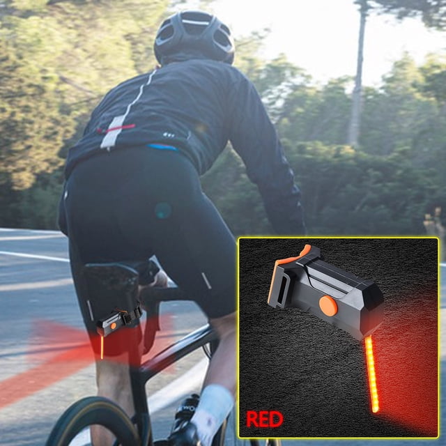 Bike Tail Light, USB Rechargeable LED Bicycle Rear Light, Multiple Flashing Modes, Tool-Free Installation, Safety Taillight for Night Riding, Commuting, and Road Cycling