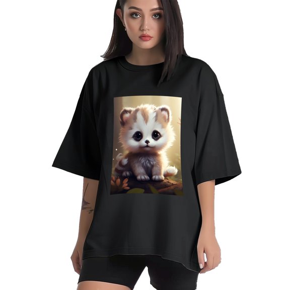 Plus Size Shirt for Women Black Tops for Women Short Sleeves Shirt for Women Cute Animals7 T Shirt Crewneck Shirt for Women XS