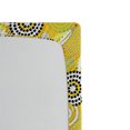 thumbnail image 2 of Ambesonne Geometric Fitted Sheet, Psychedelic Rings, Twin Size, Mustard, 2 of 2