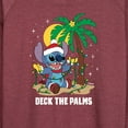 thumbnail image 3 of Lilo & Stitch - Deck The Palms - Women's Lightweight French Terry Long Sleeve Shirt, 3 of 5