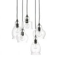 thumbnail image 3 of Eden Home 5-light Glass Extremely Versatile Pendant in Black Finish, 3 of 4