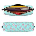 thumbnail image 2 of Fotbe Colorful Sweet Donuts Estuche para Lápices de Cuero con Estampado, Estuche con Cremallera Resistente, Organizador Compacto y Elegante para Papelería, 2 of 7
